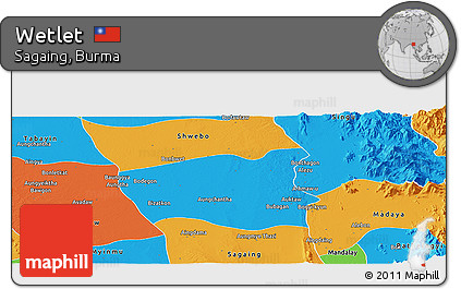 Political Panoramic Map of Wetlet