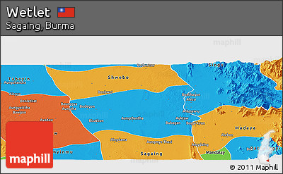 Political Panoramic Map of Wetlet