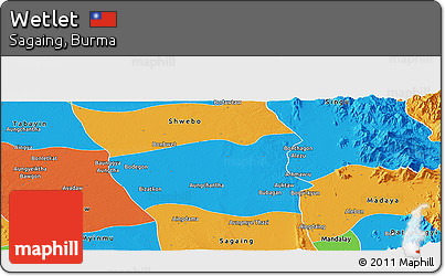 Political Panoramic Map of Wetlet