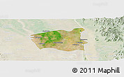 Satellite Panoramic Map of Wetlet, lighten