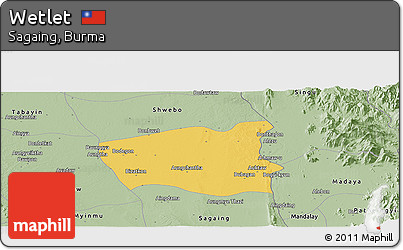 Savanna Style Panoramic Map of Wetlet