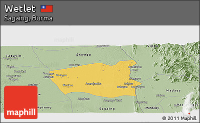 Savanna Style Panoramic Map of Wetlet
