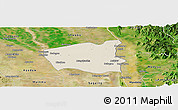 Shaded Relief Panoramic Map of Wetlet, satellite outside