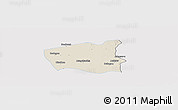 Shaded Relief Panoramic Map of Wetlet, single color outside