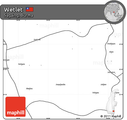 Blank Simple Map of Wetlet