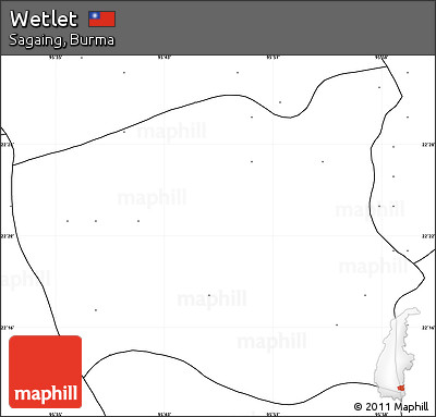 Blank Simple Map of Wetlet, no labels