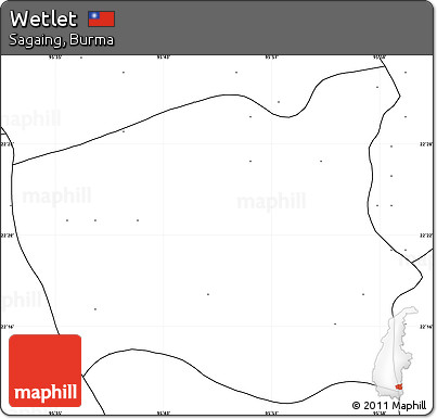 Blank Simple Map of Wetlet, no labels