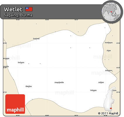 Classic Style Simple Map of Wetlet