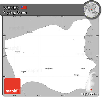Gray Simple Map of Wetlet
