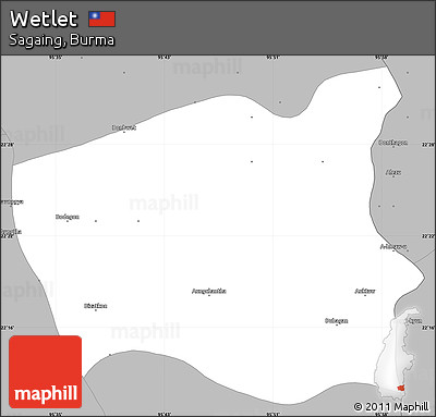 Gray Simple Map of Wetlet