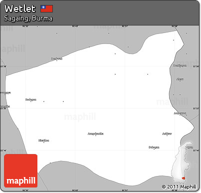 Gray Simple Map of Wetlet
