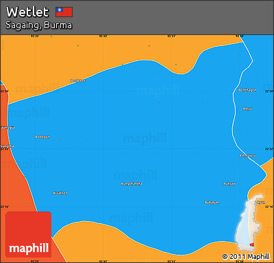 Political Simple Map of Wetlet