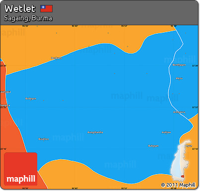 Political Simple Map of Wetlet