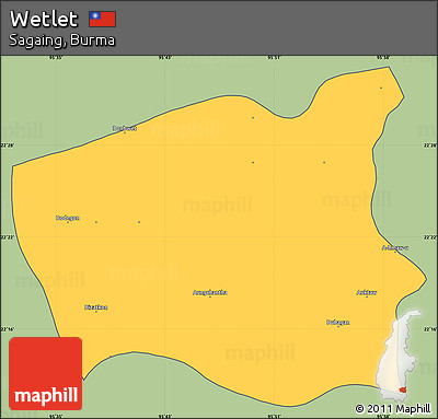 Savanna Style Simple Map of Wetlet, cropped outside