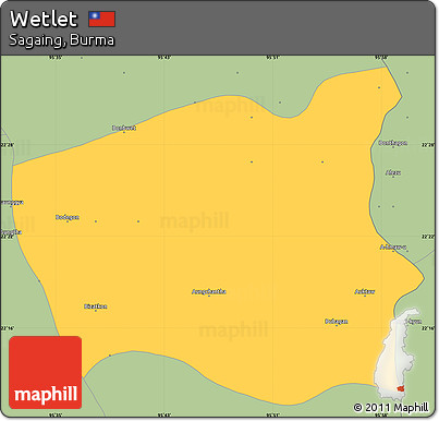 Savanna Style Simple Map of Wetlet