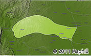 Physical 3D Map of Ye-U, darken