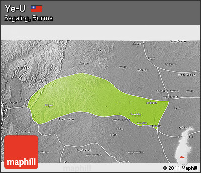 Physical 3D Map of Ye-U, desaturated