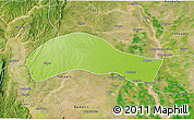 Physical 3D Map of Ye-U, satellite outside