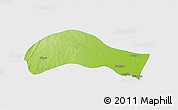 Physical 3D Map of Ye-U, single color outside