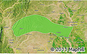 Political 3D Map of Ye-U, satellite outside