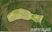 Satellite 3D Map of Ye-U, darken