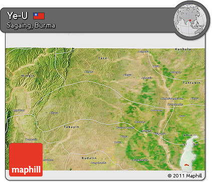 Satellite 3D Map of Ye-U