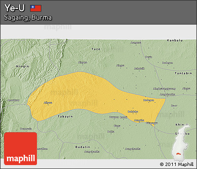 Savanna Style 3D Map of Ye-U
