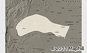 Shaded Relief Map of Ye-U, darken
