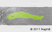 Physical Panoramic Map of Ye-U, desaturated