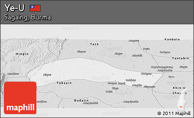 Silver Style Panoramic Map of Ye-U