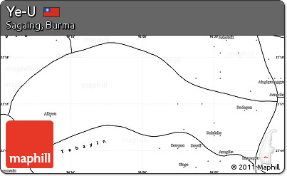 Blank Simple Map of Ye-U