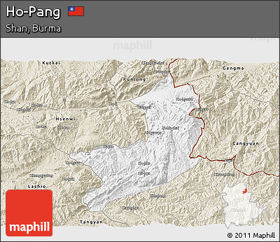 Classic Style 3D Map of Ho-Pang