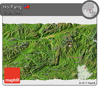 Satellite 3D Map of Ho-Pang