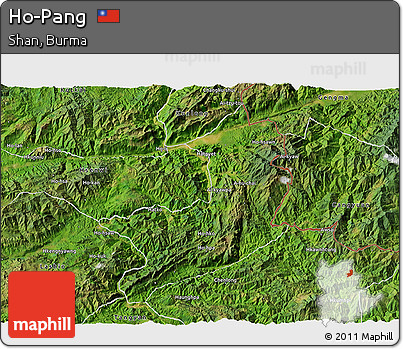 Satellite 3D Map of Ho-Pang