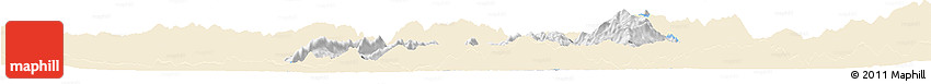 Classic Style Horizon Map of Ho-Pang, single color outside