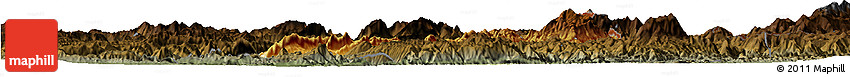 Physical Horizon Map of Ho-Pang, darken