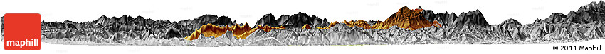 Physical Horizon Map of Ho-Pang, desaturated