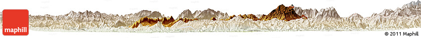 Physical Horizon Map of Ho-Pang, lighten