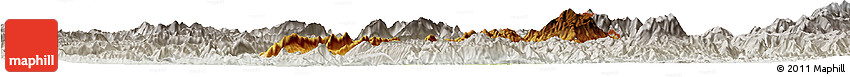 Physical Horizon Map of Ho-Pang, lighten, semi-desaturated