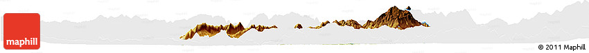 Physical Horizon Map of Ho-Pang, single color outside
