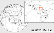Blank Location Map of Ho-Pang, within the entire country