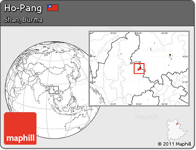 Blank Location Map of Ho-Pang