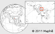 Blank Location Map of Ho-Pang, highlighted country, within the entire country