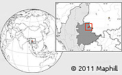 Blank Location Map of Ho-Pang, highlighted country, highlighted parent region