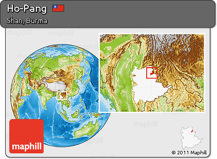 Physical Location Map of Ho-Pang, highlighted parent region