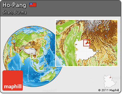 Physical Location Map of Ho-Pang, highlighted parent region