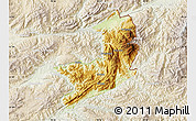 Physical Map of Ho-Pang, lighten