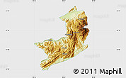 Physical Map of Ho-Pang, single color outside