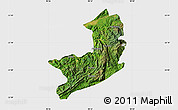 Satellite Map of Ho-Pang, single color outside