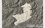 Shaded Relief Map of Ho-Pang, darken